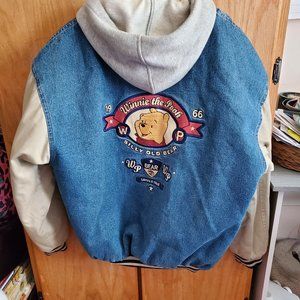 Vintage Disney Winnie-the-Pooh denim jacket with hood